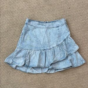Pacsun Denim Ruffle Skirt